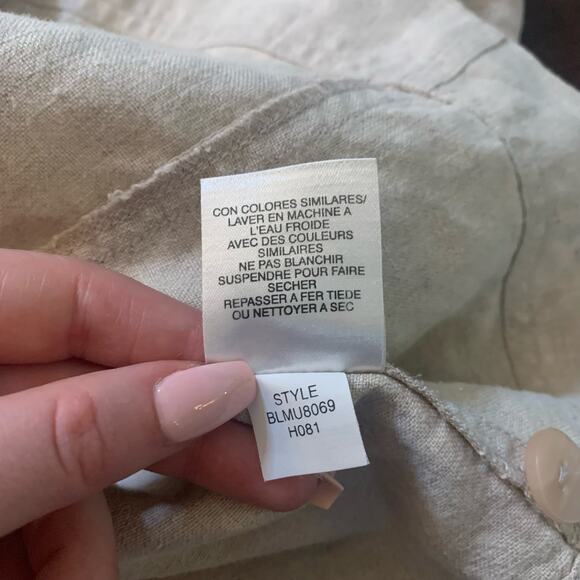 Sigrid Olsen SOBlue beige linen jacket size S - Picture 8 of 11
